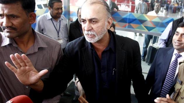 File photo of Tarun Tejpal, former founder and editor-in-chief of Tehelka, at Delhi airport.(Reuters)