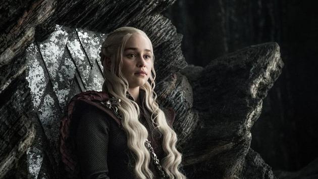 Daenerys Targaryen in a still from Game of Thrones. Daenerys Targaryen in a still from Game of Thrones.