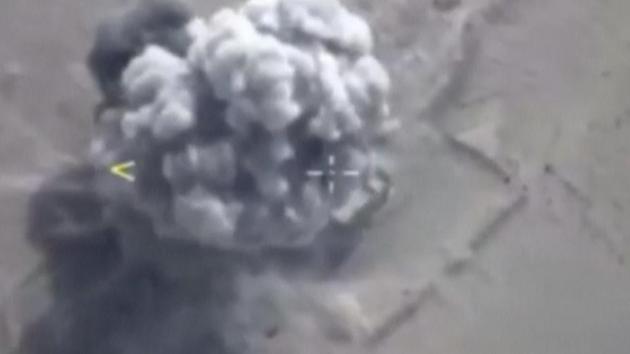 A still image taken from a video footage and released by Russia’s defence ministry on September 5 shows airstrikes, carried out by the Russian frigate Admiral Essen hitting an Islamic State target, in Deir al-Zor province, Syria. (Reuters) A still image taken from a video footage and released by Russia’s defence ministry on September 5 shows airstrikes, carried out by the Russian frigate Admiral Essen hitting an Islamic State target, in Deir al-Zor province, Syria. (Reuters)