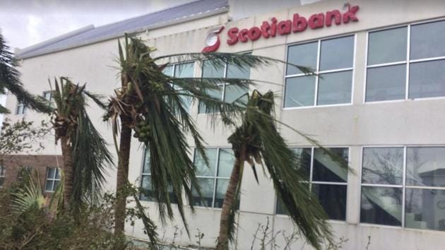 General view of damage left by Hurricane Irma in Providenciales, in the Turks and Caicos Islands September 8, 2017, is seen in this image taken from social media video. (REUTERS Photo) General view of damage left by Hurricane Irma in Providenciales, in the Turks and Caicos Islands September 8, 2017, is seen in this image taken from social media video. (REUTERS Photo)