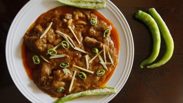 Nihari is a stew consisting of slow-cooked meat with bone marrow. Its origins are speculated to be in Old Delhi in the late 18th century during the last throes of the Mughal Empire or possibly in the royal kitchens of Awadh. (Satish Bate / HT Photo) 
