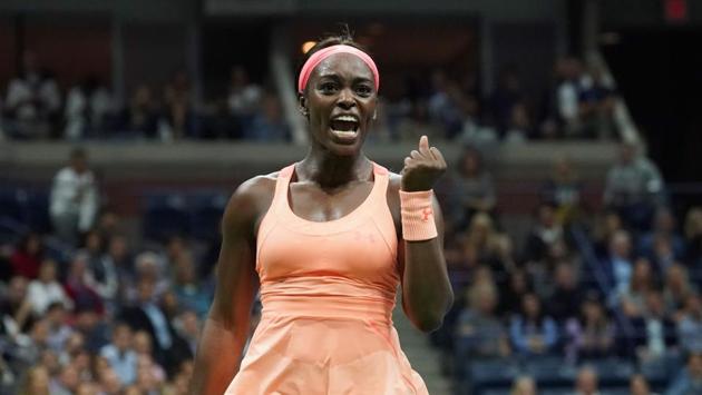 Stephens went on to win the first set and push Venus Williams onto the back foot. (AFP)