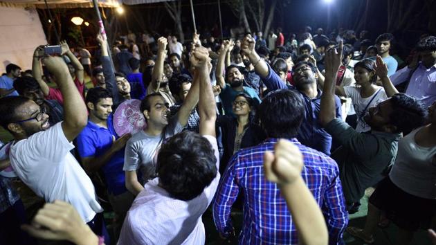 Birsa-Ambedkar-Phule Students’ Association (BAPSA) leaped to the second position in all four central panel seats where ABVP was initially giving a tough fight to the Left unity.