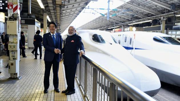 The bullet train, which has a capacity to accommodate 750 people, is expected to reduce travel time between the two cities from seven to three hours.(PTI File Photo)