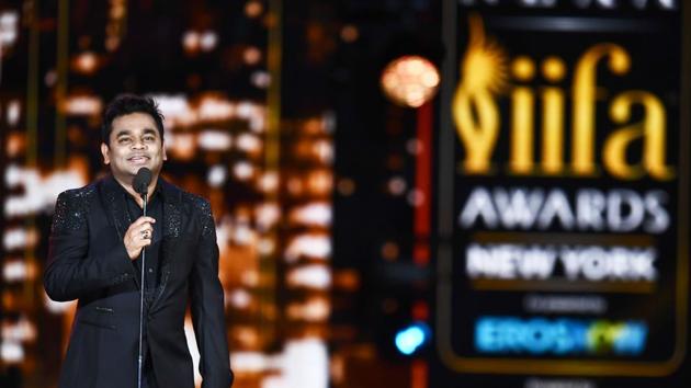 AR Rahman accepts an award during the 18th International Indian Film Academy (IIFA) Festival at the MetLife Stadium in East Rutherford, New Jersey on July 15, 2017. (AFP) AR Rahman accepts an award during the 18th International Indian Film Academy (IIFA) Festival at the MetLife Stadium in East Rutherford, New Jersey on July 15, 2017. (AFP)