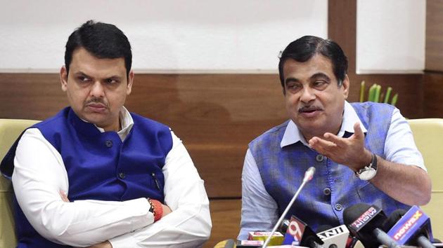 Maharashtra chief minister Devendra Fadnavis and Union minister Nitin Gadkari during a press conference in Mumbai on Friday. (PTI) Maharashtra chief minister Devendra Fadnavis and Union minister Nitin Gadkari during a press conference in Mumbai on Friday. (PTI)