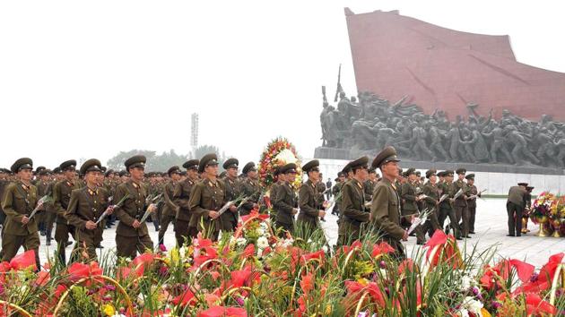 North Korean soldiers are seen during the 69th founding anniversary of the country at Mansudae hill in Pyongyang, North Korea September 9, 2017. (REUTERS Photo) North Korean soldiers are seen during the 69th founding anniversary of the country at Mansudae hill in Pyongyang, North Korea September 9, 2017. (REUTERS Photo)