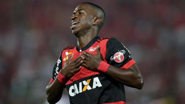 Vinicius Junior, who joined Real Madrid in 2017, will represent Brazil in the 2017 FIFA U-17 World Cup.(REUTERS)