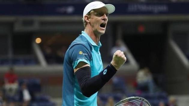 Kevin Anderson of South Africa reacts during his US Open semi-final against Pablo Carreno Busta.(Geoff Burke-USA TODAY Sports)
