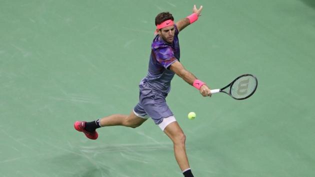 Juan Martin del Potro won the first set 6-4. (Anthony Gruppuso-USA TODAY Sports) Juan Martin del Potro won the first set 6-4. (Anthony Gruppuso-USA TODAY Sports)