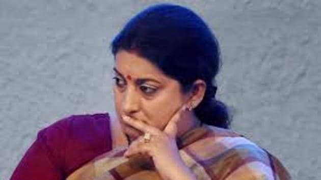 The accused were arrested in 2015 after Irani, the then Human Resource Development Minister and at present the Information and Broadcasting Minister, alleged that a hidden camera was installed inside changing room.(PTI File Photo)