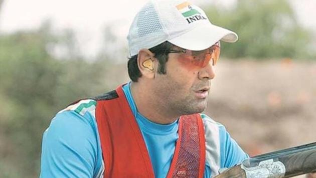 Mairaj Ahmad Khan (in picture) and Radhmmi Rathore ended 25th out of 41 teams with a score of 90 in the mixed team skeet event.(PTI file photo)