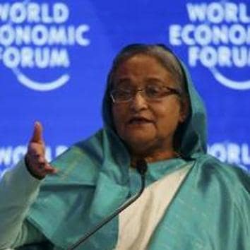 Bangladesh's Prime Minister Sheikh Hasina, attends the annual meeting of the World Economic Forum (WEF) in Davos, Switzerland, January 18, 2017. (REUTERS File Photo) Bangladesh's Prime Minister Sheikh Hasina, attends the annual meeting of the World Economic Forum (WEF) in Davos, Switzerland, January 18, 2017. (REUTERS File Photo)