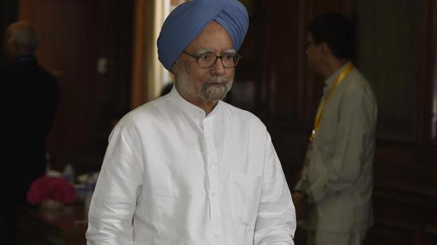 Former Prime Minister and senior Congress leader Manmohan Singh.(HT File)