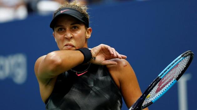 Madison Keys could not find her touch and could not win a single game in the second set. (REUTERS) Madison Keys could not find her touch and could not win a single game in the second set. (REUTERS)