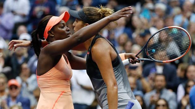 Sloane Stephens ultimately prevailed over Madison Keys 6-3, 6-0. (REUTERS) Sloane Stephens ultimately prevailed over Madison Keys 6-3, 6-0. (REUTERS)