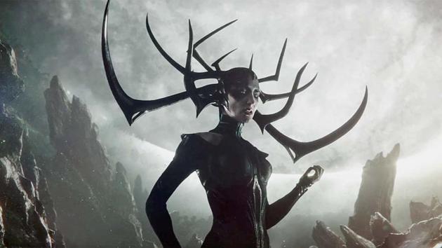 Cate Blanchett as Hela from Thor: Ragnarok. Cate Blanchett as Hela from Thor: Ragnarok.