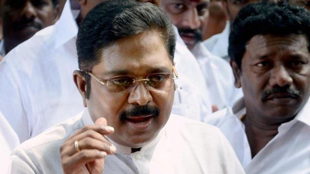 VK Sasikala’s nephew and AIADMK deputy general secretary TTV Dinakaran. (PTI) VK Sasikala’s nephew and AIADMK deputy general secretary TTV Dinakaran. (PTI)