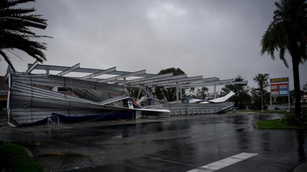 The crumbled canopy of a gas station damaged by Hurricane Irma is seen in Bonita Springs, Florida. The last hurricane as powerful as the Irma was hurricane Andrew that smashed into suburban Miami in 1992 with winds topping 165 mph, blowing away over 125,000 homes. The damage in Florida totaled $26 billion had left at least 40 people dead. (Bryan Woolston / REUTERS) The crumbled canopy of a gas station damaged by Hurricane Irma is seen in Bonita Springs, Florida. The last hurricane as powerful as the Irma was hurricane Andrew that smashed into suburban Miami in 1992 with winds topping 165 mph, blowing away over 125,000 homes. The damage in Florida totaled $26 billion had left at least 40 people dead. (Bryan Woolston / REUTERS)