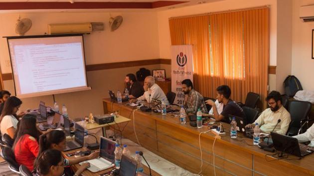 Participants during the Punjabi Wikipedia workshop at Sood Bhawan, Sector 44, Chandigarh, on Sunday. (HT Photo) Participants during the Punjabi Wikipedia workshop at Sood Bhawan, Sector 44, Chandigarh, on Sunday. (HT Photo)