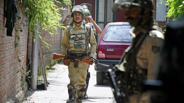 According to a police spokesman based in Srinagar, the operation was jointly carried out by Army, CRPF and Jammu and Kashmir police. (PTI) According to a police spokesman based in Srinagar, the operation was jointly carried out by Army, CRPF and Jammu and Kashmir police. (PTI)