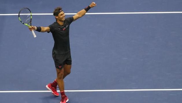 Rafael Nadal celebrates the win against Kevin Anderson in the men’s singles finals of the U.S. Open.(USA TODAY Sports)