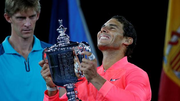 As the 2017 Grand Slam season wrapped up, it marked a return to the heights of their sport for Nadal and Federer: Each won two of the four major titles. (REUTERS) As the 2017 Grand Slam season wrapped up, it marked a return to the heights of their sport for Nadal and Federer: Each won two of the four major titles. (REUTERS)