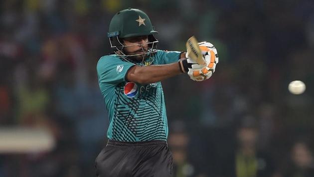 Babar Azam (in pic) and Ahmed Shehzad then combined well to string together a solid partnership of 122 runs for the second wicket. (BCCI ) Babar Azam (in pic) and Ahmed Shehzad then combined well to string together a solid partnership of 122 runs for the second wicket. (BCCI )