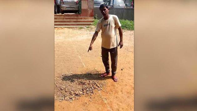 The park in Dakshinpuri where two local teams were playing a kabaddi match on Sunday. (Photo: Sourced) The park in Dakshinpuri where two local teams were playing a kabaddi match on Sunday. (Photo: Sourced)