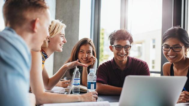 Students reported an average jump in GPA of one-third of a point, or the equivalent of going from a B-plus average to an A-minus average when they interacted with students from other ethnicities.(Shutterstock)