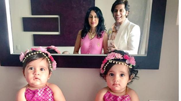Karanvir Bohra’s picture perfect family. (Instagram) Karanvir Bohra’s picture perfect family. (Instagram)