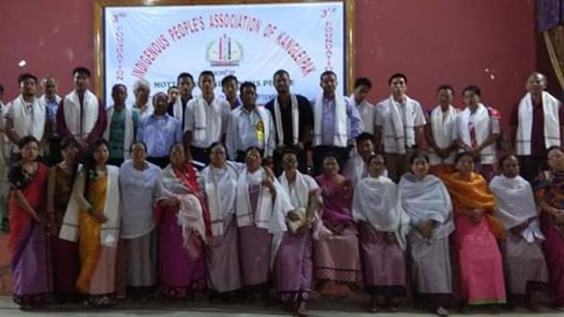 The function organised by Indigenous Peoples Association of Kangleipak (IPAK) to honour Meitei mothers in Manipur. (Facebook) The function organised by Indigenous Peoples Association of Kangleipak (IPAK) to honour Meitei mothers in Manipur. (Facebook)