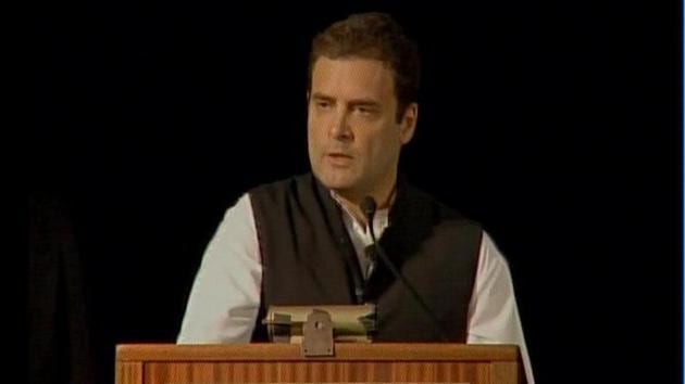 Congress vice president Rahul Gandhi criticised the BJP government on its many policies including demonetisation and GST. (Photo: ANI Twitter) Congress vice president Rahul Gandhi criticised the BJP government on its many policies including demonetisation and GST. (Photo: ANI Twitter)