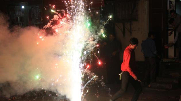 The Supreme Court appointed a committee, to be headed by the chairperson of the Central Pollution Control Board, to conduct a research on the impact of bursting firecrackers during the festive season of Dussehra and Diwali on the health of the people.(HT File Photo) The Supreme Court appointed a committee, to be headed by the chairperson of the Central Pollution Control Board, to conduct a research on the impact of bursting firecrackers during the festive season of Dussehra and Diwali on the health of the people.(HT File Photo)