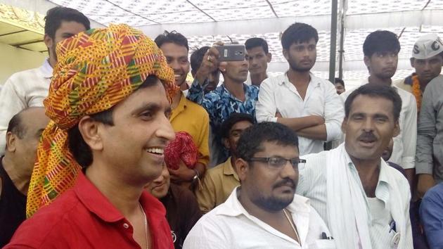 Vishwas also congratulated the CYSS leaders for their performance in the elections.(HT PHOTO)