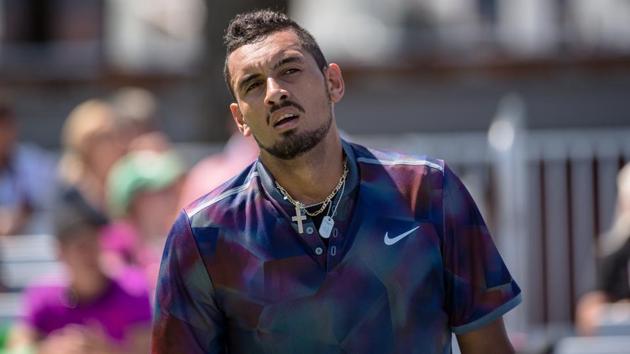 Nick Kyrgios crashed out of the first round of the US Open 2017 but he is determined to help Australia reach glory in the Davis Cup. (NYT) Nick Kyrgios crashed out of the first round of the US Open 2017 but he is determined to help Australia reach glory in the Davis Cup. (NYT)