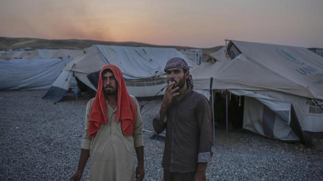 In a sign of resignation and distrust of Shiites, some Sunni Arab tribal chiefs in the north are even publicly campaigning for their areas to join the Kurdish region. The Kurds are overwhelmingly Sunni, but suspicions and divisions run along ethnic lines with Sunni Arabs. Sheikh Iyad al-Laheibi, a local Sunni tribal chief, said he believes Shiite militias are engineering demographic changes in Diyala to secure a direct route from the Iranian border to Baghdad through the province. (Bram Janssen / AP) In a sign of resignation and distrust of Shiites, some Sunni Arab tribal chiefs in the north are even publicly campaigning for their areas to join the Kurdish region. The Kurds are overwhelmingly Sunni, but suspicions and divisions run along ethnic lines with Sunni Arabs. Sheikh Iyad al-Laheibi, a local Sunni tribal chief, said he believes Shiite militias are engineering demographic changes in Diyala to secure a direct route from the Iranian border to Baghdad through the province. (Bram Janssen / AP)