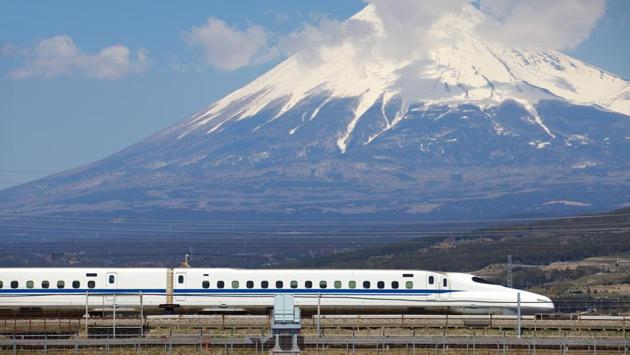 Taking a cue from Japan and its bullet train network, Gujarat will see the foundation stone of the Ahmedabad-Mumbai bullet train laid by the two heads of state at the Sabarmati Athletic Grounds. The train will have a capacity of 750 people and is expected to cut the commute between the two cities by four hours. (Shutterstock) Taking a cue from Japan and its bullet train network, Gujarat will see the foundation stone of the Ahmedabad-Mumbai bullet train laid by the two heads of state at the Sabarmati Athletic Grounds. The train will have a capacity of 750 people and is expected to cut the commute between the two cities by four hours. (Shutterstock)