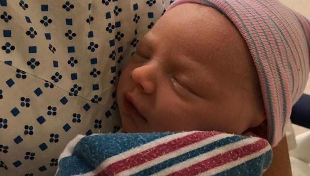 Eric Trump, Donald Trump’s son, and Eric’s wife Lara welcomed their son, Eric “Luke” Trump.(Twitter/Eric Trump)