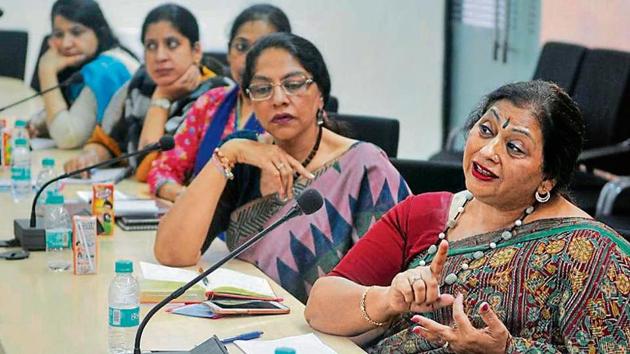 Members of the Chandigarh Commission for Protection of Child Rights holding a meeting in Chandigarh on Tuesday; and (below) CCPCR chairperson Harjinder Kaur. (Karun Sharma/HT) Members of the Chandigarh Commission for Protection of Child Rights holding a meeting in Chandigarh on Tuesday; and (below) CCPCR chairperson Harjinder Kaur. (Karun Sharma/HT)