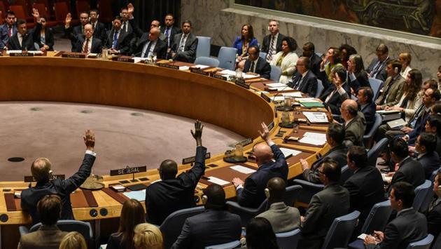 Ambassadors to the UN voted during a UN Security Council meeting with North Korea’s recent missile tests as agenda in New York City, on September 11, 2017. The US-drafted resolution was passed unanimously, just one month after the Security Council decided to ban exports of coal, lead and seafood in response to Pyongyang’s launch of an intercontinental ballistic missile (ICBM) that appeared to bring much of the US mainland into range. (Stephanie Keith / REUTERS) Ambassadors to the UN voted during a UN Security Council meeting with North Korea’s recent missile tests as agenda in New York City, on September 11, 2017. The US-drafted resolution was passed unanimously, just one month after the Security Council decided to ban exports of coal, lead and seafood in response to Pyongyang’s launch of an intercontinental ballistic missile (ICBM) that appeared to bring much of the US mainland into range. (Stephanie Keith / REUTERS)