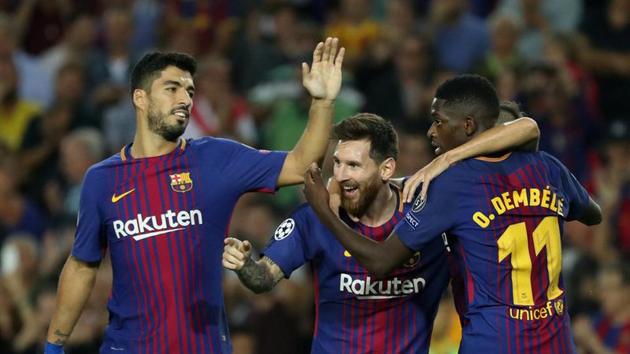 Lionel Messi scored twice as FC Barcelona scored a stunning 3-0 win over Juventus F.C. in the UEFA Champions League encounter. (REUTERS) Lionel Messi scored twice as FC Barcelona scored a stunning 3-0 win over Juventus F.C. in the UEFA Champions League encounter. (REUTERS)