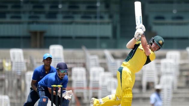 Travis Head steadied the Australian innings after the fall of quick wickets. (AFP) 