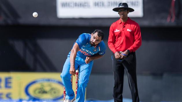 Mohammed Shami, India pacer, has taken 91 wickets in 49 ODIs so far.(AFP)