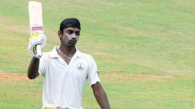 Baba Indrajith’s double ton helped India Red post 383 vs India Blue in a Duleep Trophy game.(Twitter/Wah Cricket)
