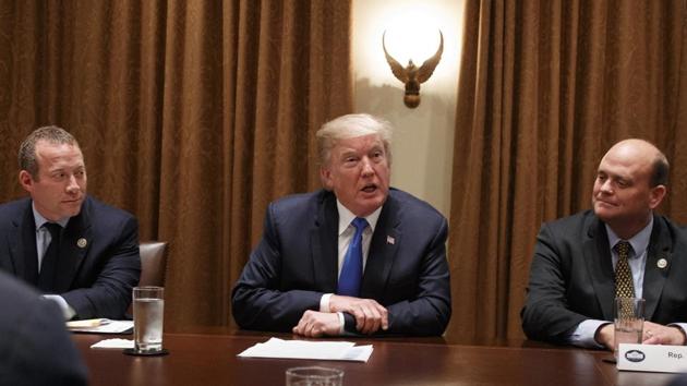 President Donald Trump speaks during a meeting in the Cabinet Room of the White House, Wednesday, Sept. 13, 2017, in Washington. (AP) President Donald Trump speaks during a meeting in the Cabinet Room of the White House, Wednesday, Sept. 13, 2017, in Washington. (AP)