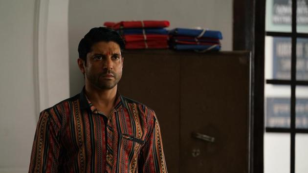 Farhan Akhtar in a still from Lucknow Central. Farhan Akhtar in a still from Lucknow Central.