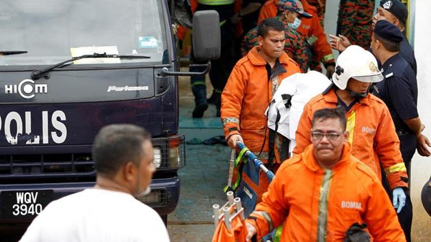 Officials suspect that an electrical short circuit caused the blaze that broke out in a top floor dormitory, where most of the students perished. (REUTERS) Officials suspect that an electrical short circuit caused the blaze that broke out in a top floor dormitory, where most of the students perished. (REUTERS)