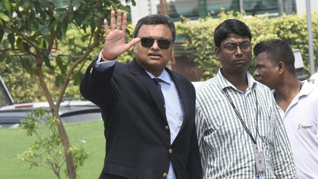 Karti, through his lawyer, has refused to appear before the agency saying a special court had discharged all the accused in the matter. (Sonu Mehta/HT Photo) Karti, through his lawyer, has refused to appear before the agency saying a special court had discharged all the accused in the matter. (Sonu Mehta/HT Photo)