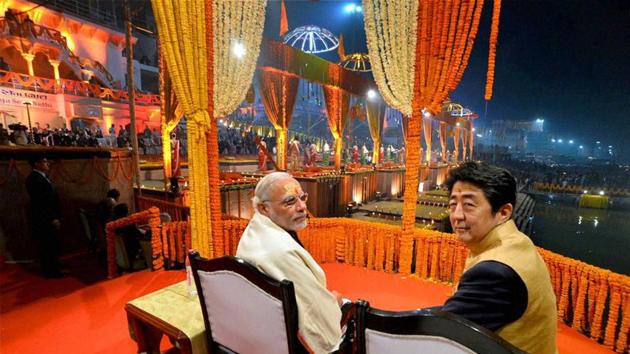 Photos: Shinzo Abe And Modi Launch Bullet Train Project In Gujarat ...